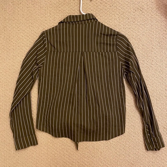 Stripe Knot Button Down Shirt - Picture 2 of 3